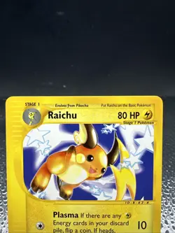 Pokemon TCG Raichu Expedition Card 61/165 Non-Holo, Near Mint Condition - Image 3