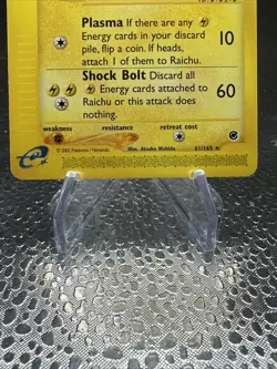 Pokemon TCG Raichu Expedition Card 61/165 Non-Holo, Near Mint Condition - Image 4