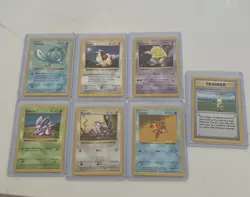 Lot of Vintage Pokemon All Shadowless Base Set 1999 Pokemon Cards - Image 1