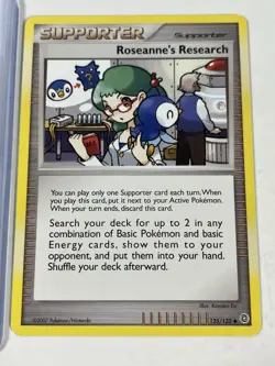 2007 Roseanne's Research 125/132 Pokemon Card w/protective Case - Image 2