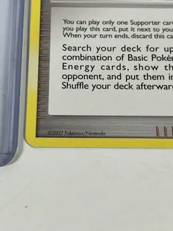 2007 Roseanne's Research 125/132 Pokemon Card w/protective Case - Image 3