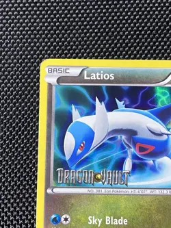 Latios 10/20 Dragon Vault Holo Rare Stamped Pokemon Card MP - Image 2