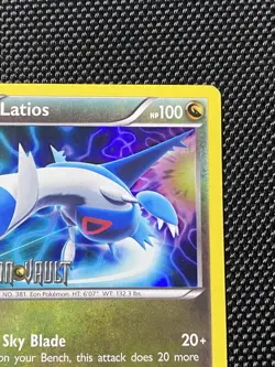 Latios 10/20 Dragon Vault Holo Rare Stamped Pokemon Card MP - Image 3