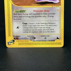 Pokemon Card TCG Ditto 51/144 Skyridge e- reader 2003 Regular non-holo - Image 4