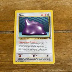 Pokemon WOTC Card - Ditto - Fossil Set - Non-Holo Rare - 18/62 - Image 1