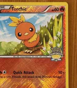 Torchic 12/111, VLP Holo, State Championships, Pokemon League Promo TCG Card - Image 2