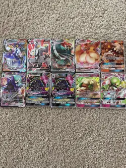 Pokemon - Lot Of 10 Rare Cards, GX, VMAX - Image 1