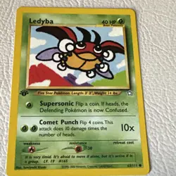 LEDYBA - 2000 Pokemon TCG 63/111 1st Edition Neo Genesis Common Card - Image 1