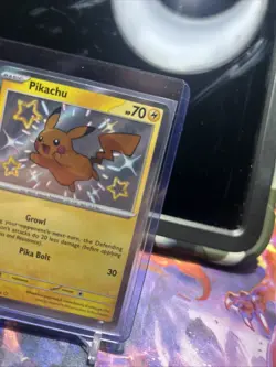 Pokemon Pikachu TCG Holo Shiny Rare Card Paldean Fates 131/091 - Image 3