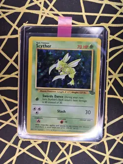 🔥 Scyther 10/64 🔥 Original Holo Rare Jungle Set Pokemon Card WOTC 1999 TCG - Image 2