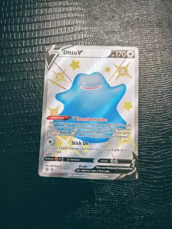 Pokemon Ditto V SV118/72 Shining Fates Shiny Rare Card. Near Mint Or Better - Image 1