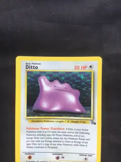Pokemon Cards: Fossil Rare Holo: Ditto 3/62 - Image 2