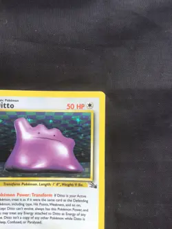 Pokemon Cards: Fossil Rare Holo: Ditto 3/62 - Image 4