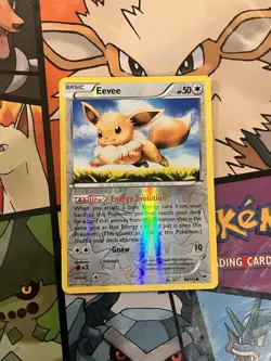 Eevee 80/111 Reverse Holo Furious Fists Pokemon Card * VLP-NM - Image 1