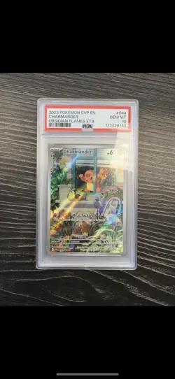 Pokemon TCG Obsidian Flames Charmander Black Star Promo Card #044 PSA 10 - Image 1