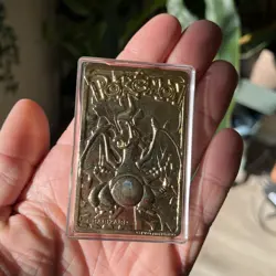 Vintage 1999 Burger King Pokemon 23k Gold Plated Charizard Collectible Card - Image 1