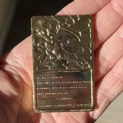 Vintage 1999 Burger King Pokemon 23k Gold Plated Charizard Collectible Card - Image 3