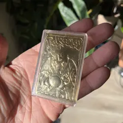 Vintage 1999 Burger King Pokemon 23k Gold Plated Charizard Collectible Card - Image 5