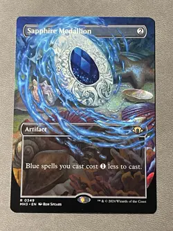 Sapphire Medallion (Borderless) - Near Mint MTG Modern Horizons 3 - Image 1