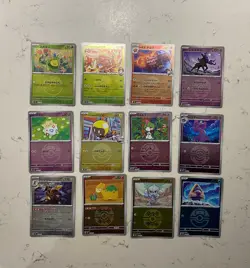 Pokemon TCG Mega Dream 12 Card Bundle Mega Dream Reverses Pokeball Cards - Image 1