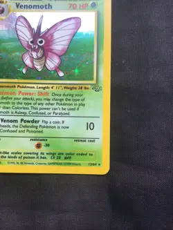 Pokemon Cards: Jungle Rare Holo: Venomoth 13/64 - Image 5