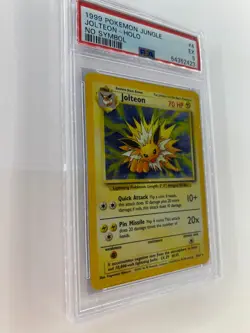 Jolteon 4/64 - No Symbol Error - Jungle Set - Holo Rare - Pokemon Card - PSA 5 - Image 2