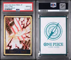 Gold DON Card (Shanks) One Piece Card PRB-02 The Best Vol 2. JP PSA 10 US seller - Image 3