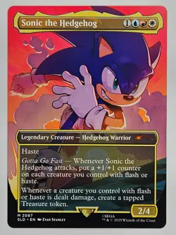 Magic The Gathering - 2087 Sonic the Hedgehog - Mythic Regular Sonic Secret Lair - Image 1