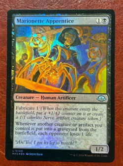 1x NM FOIL Marionette Apprentice - 0100 U MH3 - MTG Magic Never Played x1 - Image 1