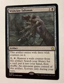 Wishclaw Talisman Magic the Gathering Foundations Non Foil Rare #617 MTG FDN - Image 1