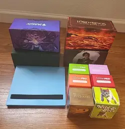 Lot of Used MTG CCG EMPTY Storage Boxes Ultra Pro Fat Packs LOTR Duskmourn - Image 1
