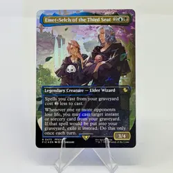 Emet-Selch of the Third Seat (Borderless) Chocobo Track Foil - FF MTG NM - Image 1