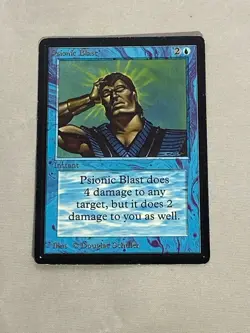 MTG Psionic Blast Beta Magic the Gathering - Image 1