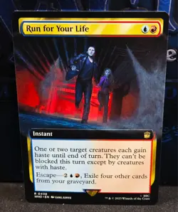 magic the gathering - Run for Your Life - Instant - Rare - Escape - Blue/Red - Image 1