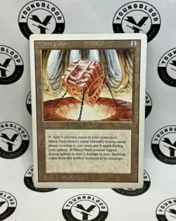 Moderately Played Mana Vault Revised Mtg Magic the Gathering (A) - Image 1