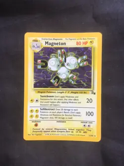 Pokemon Cards: Fossil Rare Holo: Magneton 11/62 - Image 1