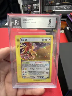 Pokemon Karte card Ho-oh 149/144 Holo Skyridge Crystal Secret Rare DE Beckett 9 - Image 1