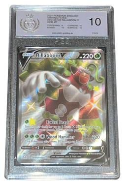 Pokemon - Rillaboom V - PGS 10 - 2021 Shining Fates - Shiny - ENG - no CGC PSA - Image 1