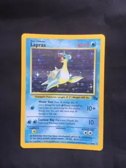 Pokemon Cards: Fossil Rare Holo: Lapras 10/62 - Image 1