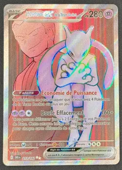 CARTE POKEMON MEWTWO EX DE LA TEAM ROCKET 213/182 🇫🇷FR🇫🇷 RIVALITES DESTINEES - Image 1