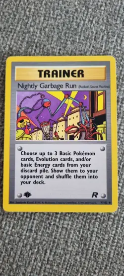 Nightly Garbage Run 1st edition - Pokemon TCG - MP - Uncommon- Team Rocket 77/82 - Image 1