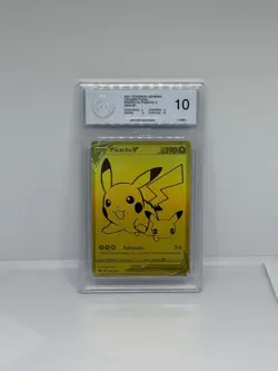Pokemon Pikachu PGS 10 GEM MT Gold Celebrations 25th Anniversary PSA BGS CGC - Image 1
