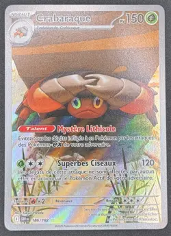 CARTE POKEMON CRABARAQUE 186/182 🇫🇷 FR 🇫🇷 RIVALITES DESTINEES - Image 1