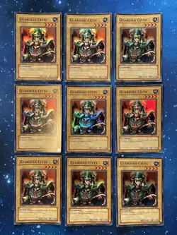 9x Yu-Gi-Oh! 2002 CELTIC GUARDIAN 1st Super LDB-P007 Portuguese LOB PACK FRESH - Image 1