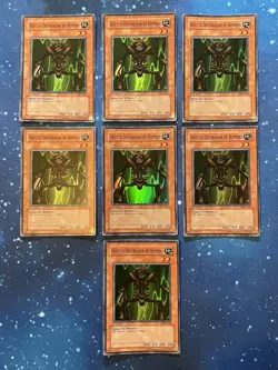 7x Yu-Gi-Oh 2002 MAN-EATER BUG 1st Super Rare LDB-P108 Portuguese LOB PACK FRESH - Image 1