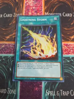 Yugioh Lightning Storm RA01-EN061 Super Rare 1st Edition Near Mint - Image 1