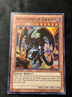 Yu-Gi-Oh! - Archfiend of Gilfer BPW2-EN020 1st edition Super Rare - Image 1
