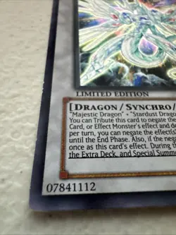 Yugioh! Majestic Star Dragon CT06-EN003 Secret Rare Limited Edition MP - Image 2