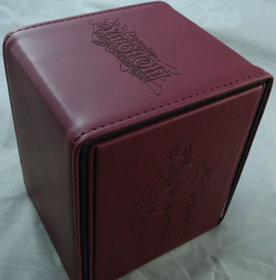 Ultra Pro Yu-Gi-Oh! Burgandy Millennium Ring Alcove Flip Deck Box - Image 1