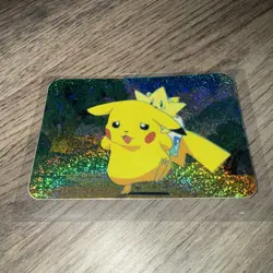 Pikachu and Togepi 1990s Vintage Holo Pokemon "Power" Vending Series Card NM - Image 1